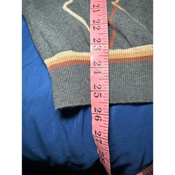 Lyle & Scott 100% combed cotton 70s grandpa sweater mens large academia classic - Picture 5 of 6